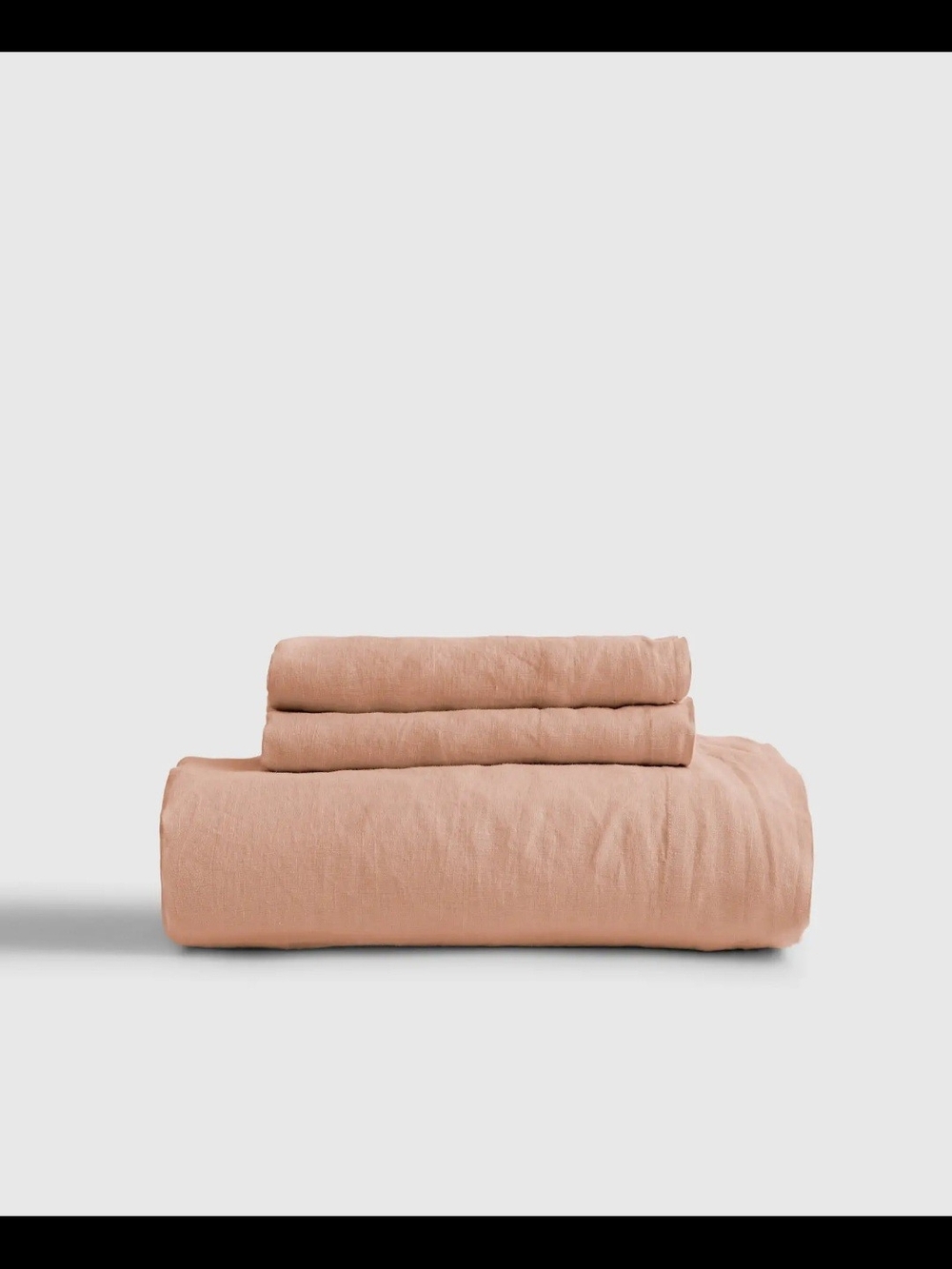 Quince Linen 3 Pc Sheet Set Fair Condition Desert Sunset